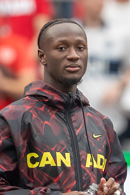 Ismaël Kone during Canada v Qatar on 18 June 2026 at the 2026 FIFA World Cup