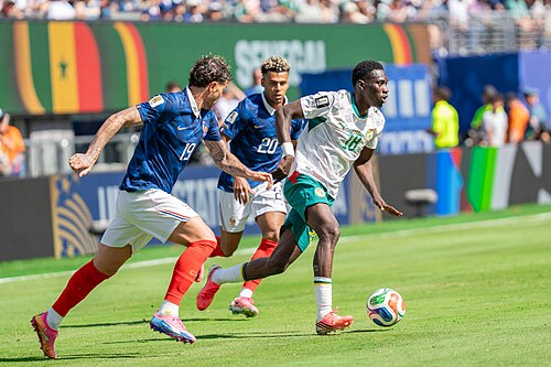 Ismaila Sarr during France v Senegal on 16 June 2026 at the 2026 FIFA World Cup at NY/NJ Stadium in East Rutherford, NJ