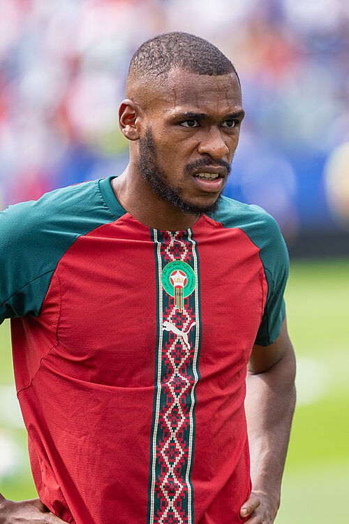 Issa Diop during France v Morocco at the 2026 FIFA World Cup