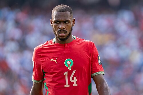 Issa Diop during France v Morocco at the 2026 FIFA World Cup