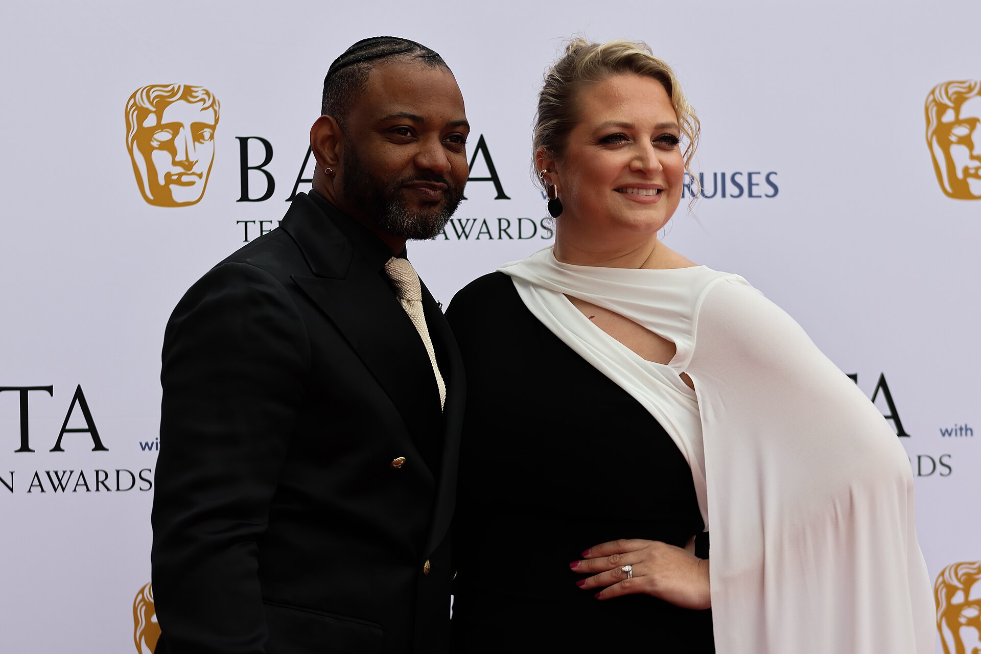 JB Gill & Chloe Tangney at the TV BAFTA red carpet May 26