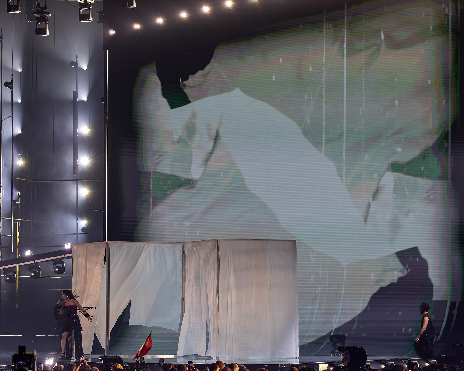 JIVA performing Just Go, representing Azerbaijan in the 2nd Semi Final of the 2026 Eurovision Song Contest in Vienna