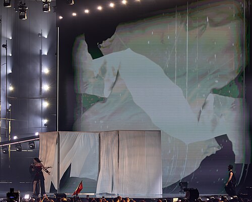JIVA performing Just Go, representing Azerbaijan in the 2nd Semi Final of the 2026 Eurovision Song Contest in Vienna