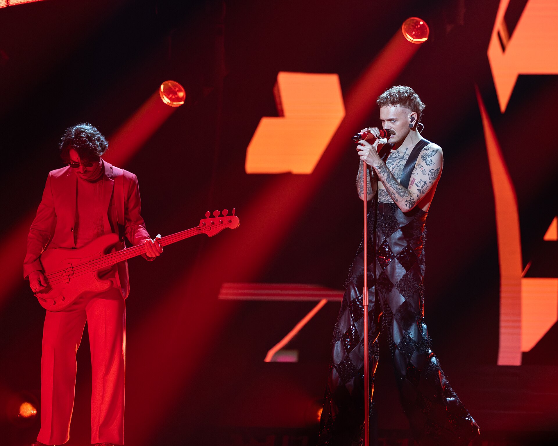 JONAS LOVV performing  YA YA YA, representing Norway in the 2nd Semi Final of the 2026 Eurovision Song Contest in Vienna