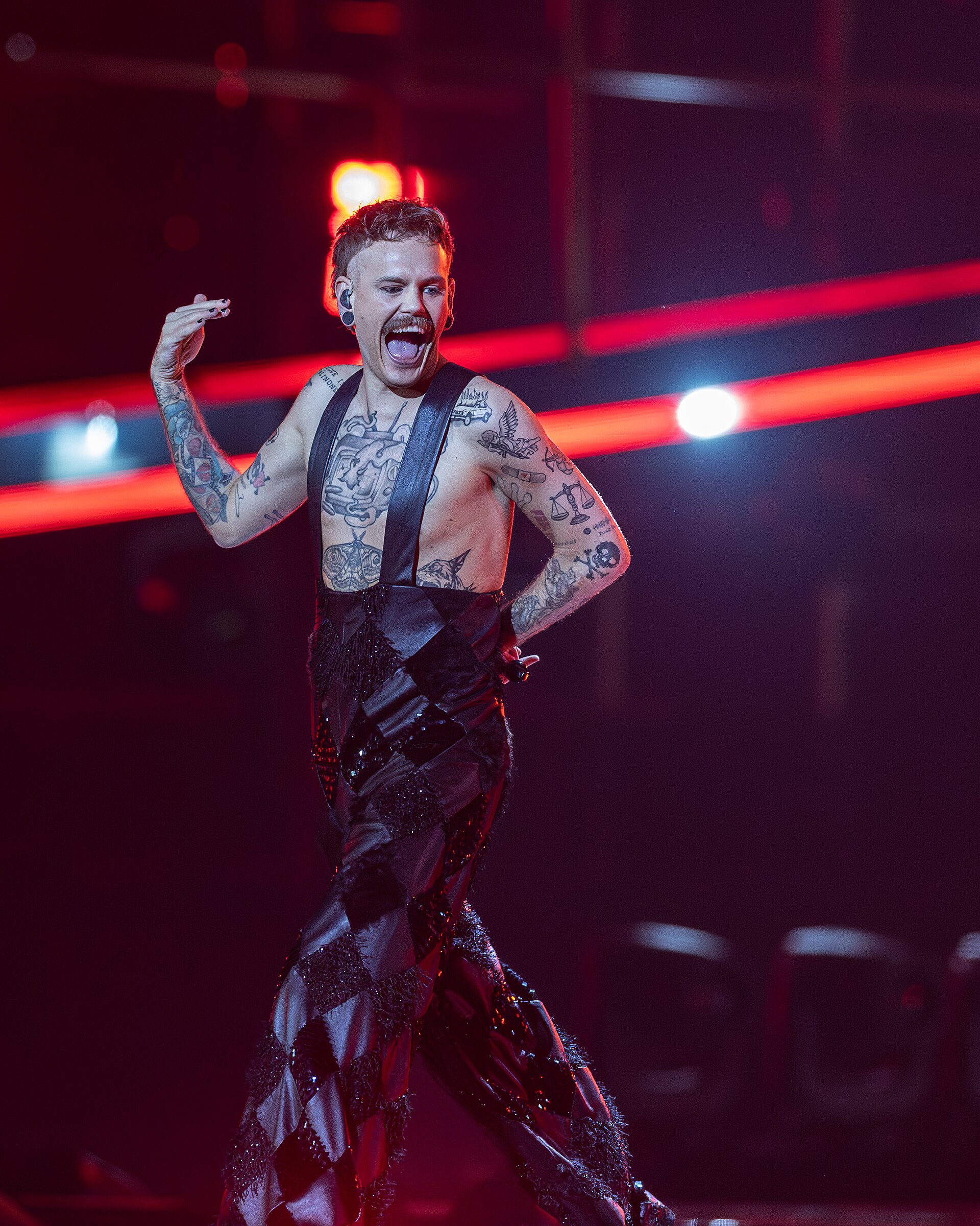 JONAS LOVV performing  YA YA YA, representing Norway in the 2nd Semi Final of the 2026 Eurovision Song Contest in Vienna