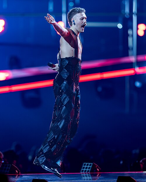 JONAS LOVV performing  YA YA YA, representing Norway in the 2nd Semi Final of the 2026 Eurovision Song Contest in Vienna