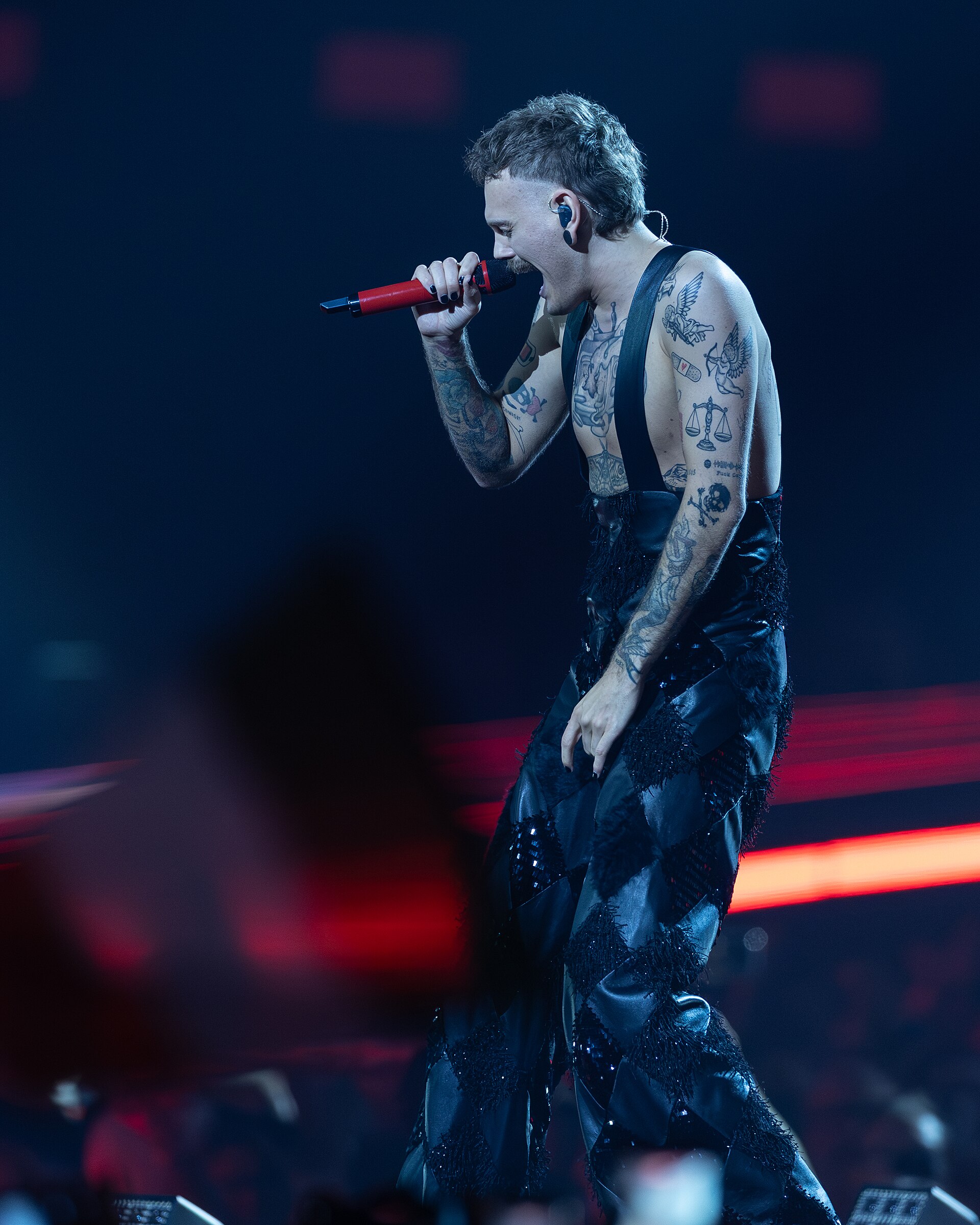JONAS LOVV performing  YA YA YA, representing Norway in the 2nd Semi Final of the 2026 Eurovision Song Contest in Vienna