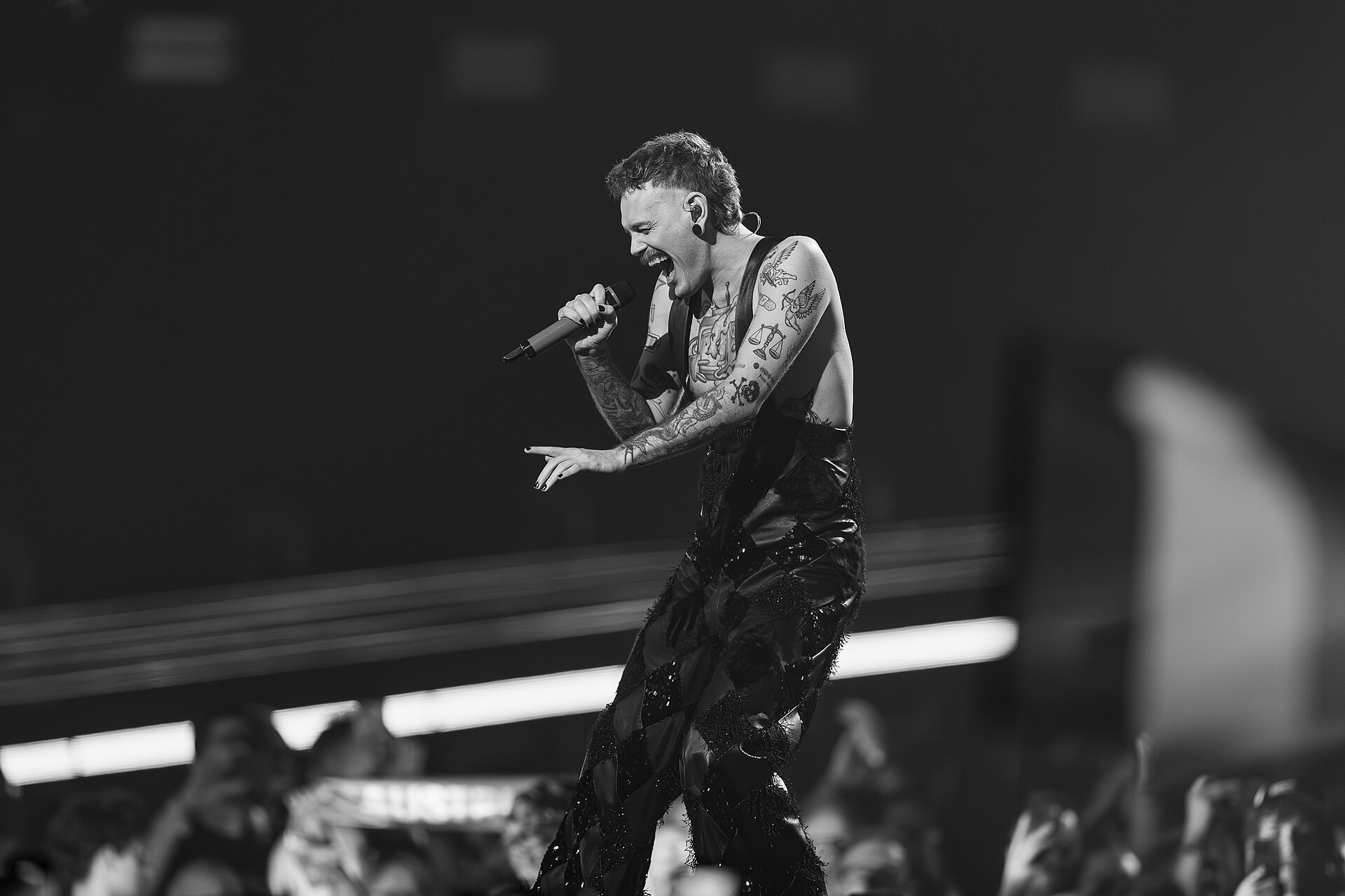 JONAS LOVV performing  YA YA YA, representing Norway in the 2nd Semi Final of the 2026 Eurovision Song Contest in Vienna