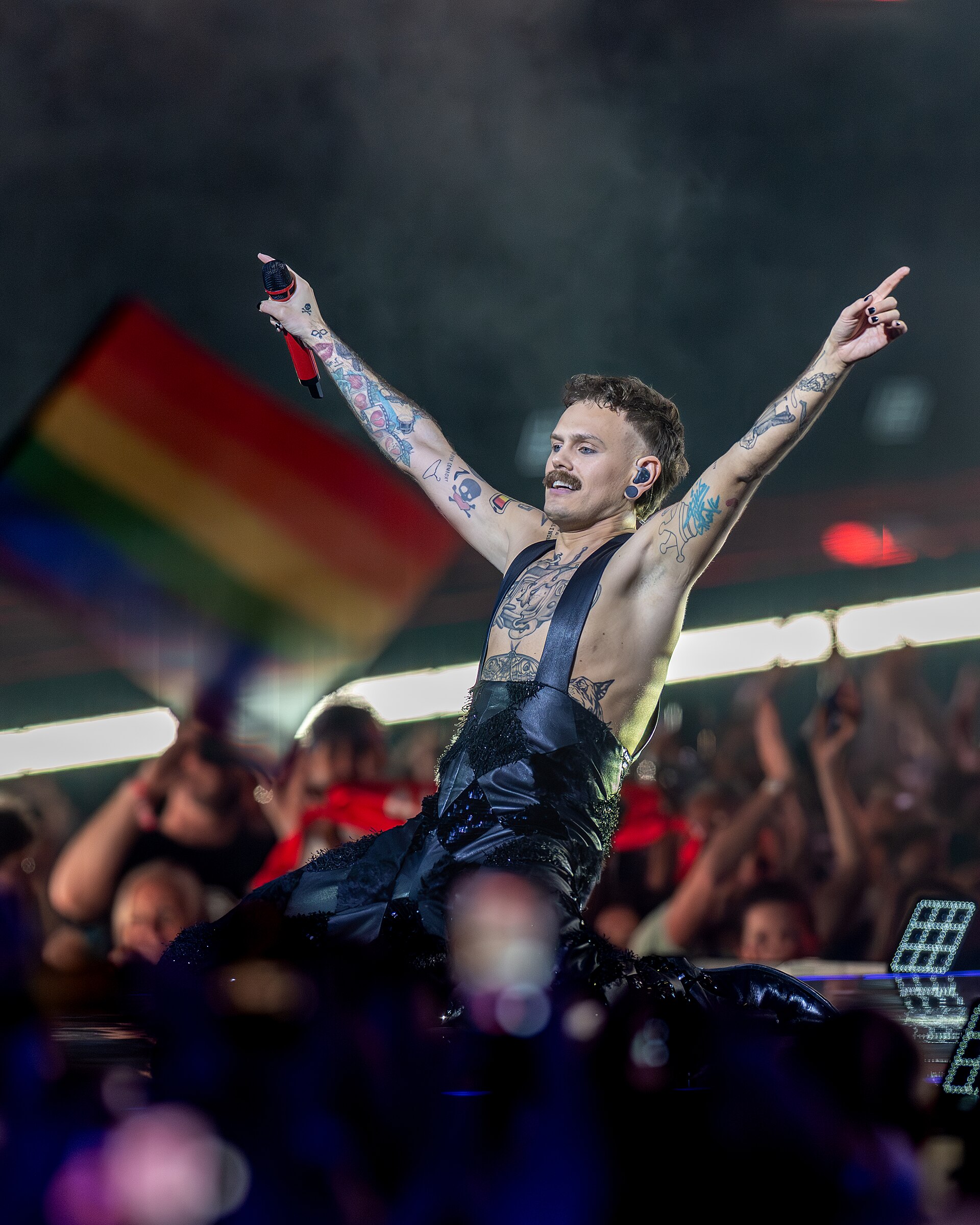 JONAS LOVV performing  YA YA YA, representing Norway in the 2nd Semi Final of the 2026 Eurovision Song Contest in Vienna