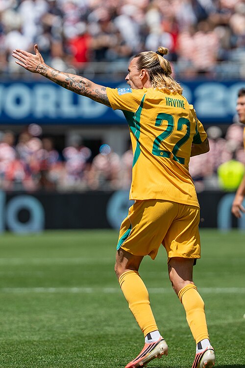 Jackson Irvine during United States v Australia on 19 June 2026 at the 2026 FIFA World Cup
