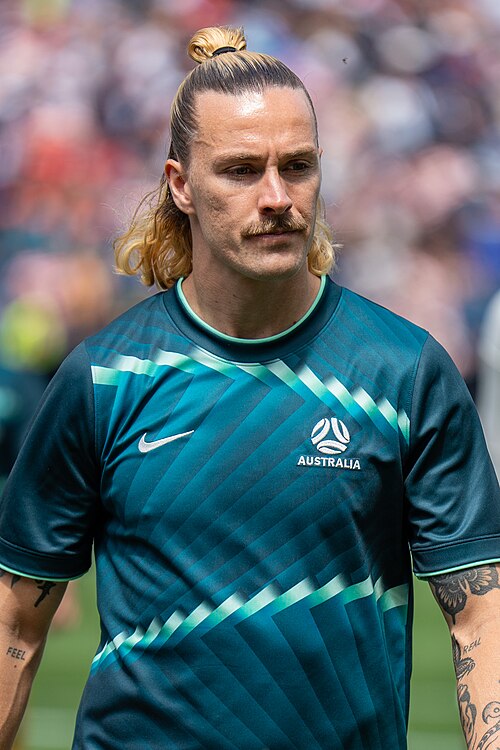 Jackson Irvine during United States v Australia on 19 June 2026 at the 2026 FIFA World Cup