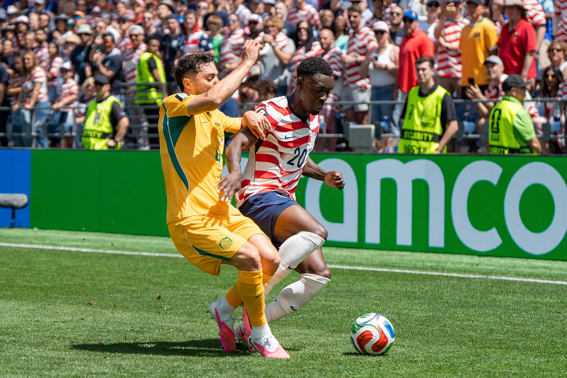 Jacob Italiano Folarin Balogun during United States v Australia on 19 June 2026 at the 2026 FIFA World Cup