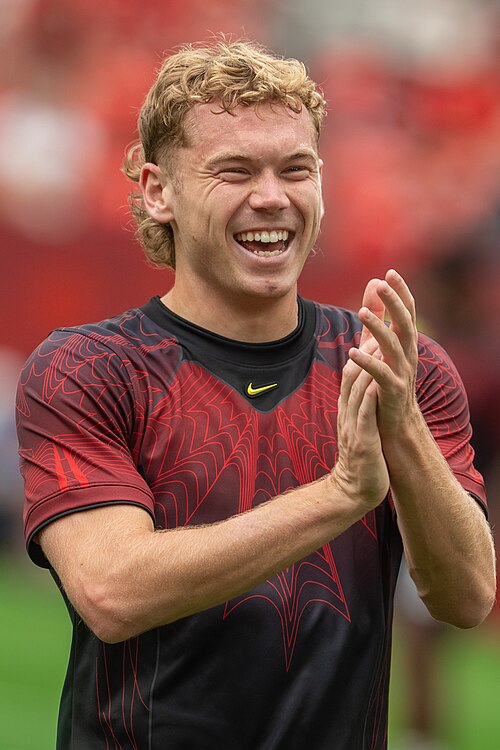 Jacob Shaffelburg during Canada v Qatar on 18 June 2026 at the 2026 FIFA World Cup