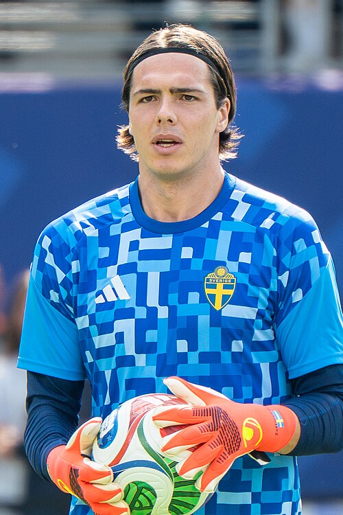 Jacob Widell Zetterstrom during France v Sweden at the 2026 FIFA World Cup