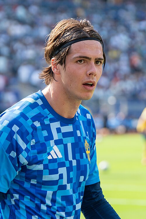 Jacob Widell Zetterstrom during France v Sweden at the 2026 FIFA World Cup