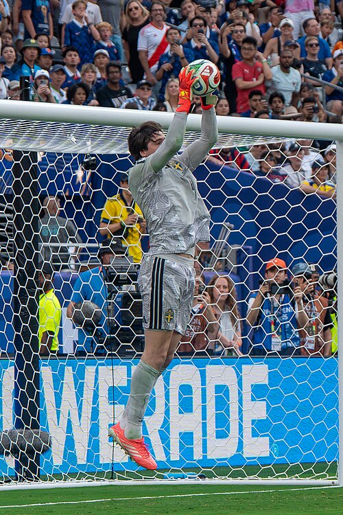 Jacob Widell Zetterstrom during France v Sweden at the 2026 FIFA World Cup