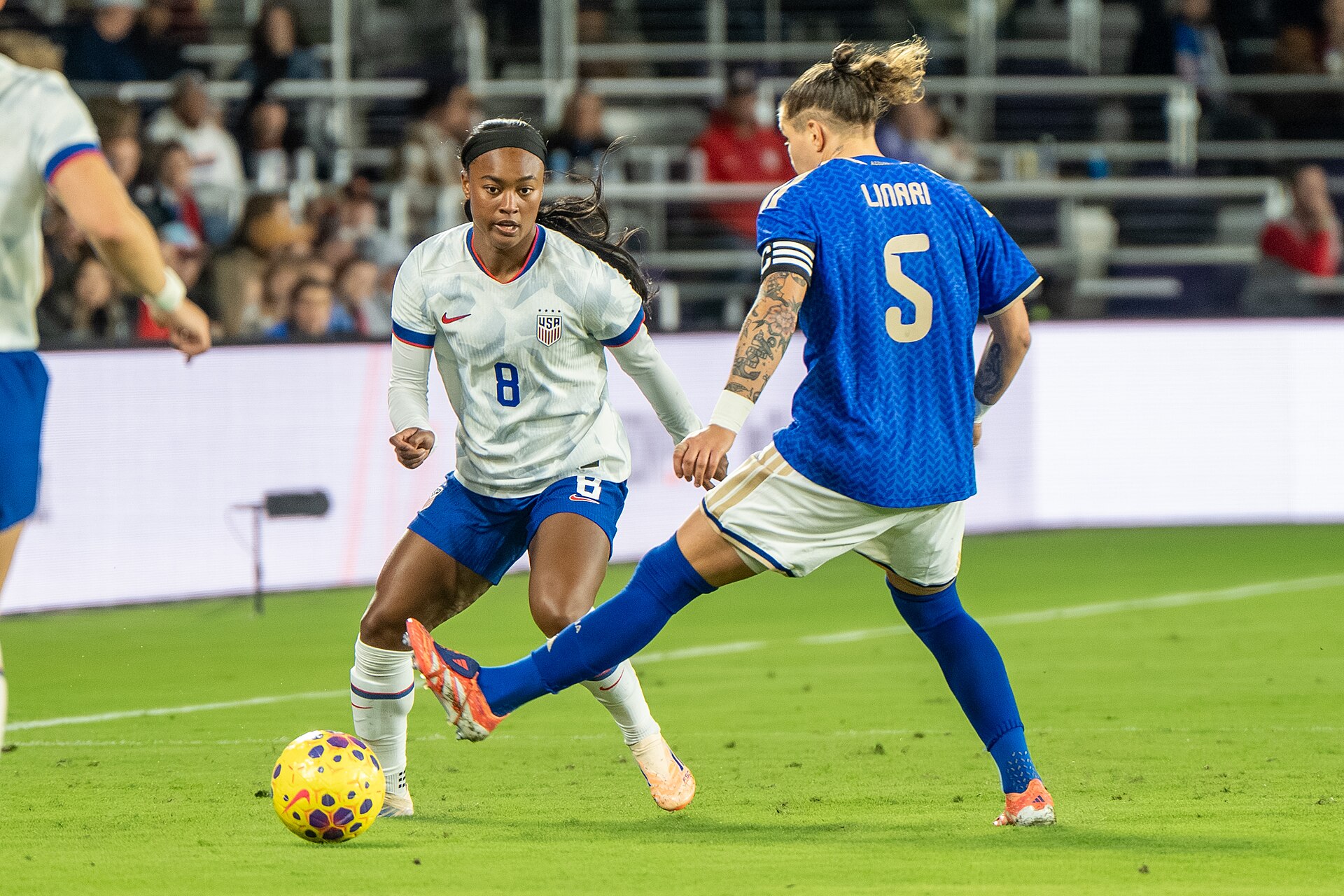 Jaedyn Shaw during United States Women's Soccer Team vs Italy Women's National Football Team on November 28 2025