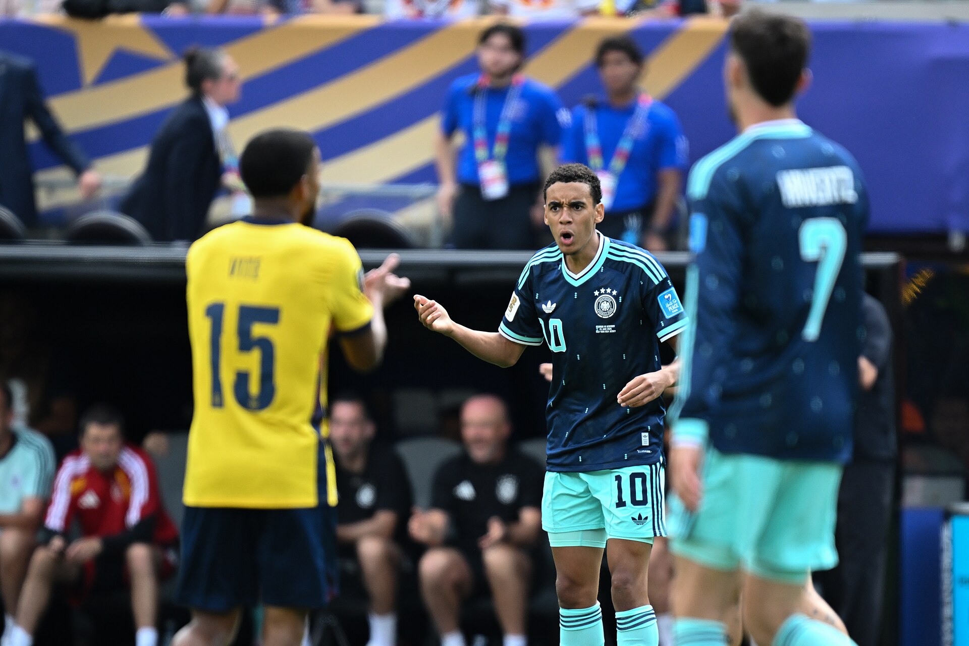 EAST RUTHERFORD, UNITED STATES - June 25: Jamal Musiala #10 of Germany during the FIFA World Cup 2026 Group E match between Ecuador  and  Germany on June 25, 2026 MetLife Stadium, East Rutherford, New Jersey