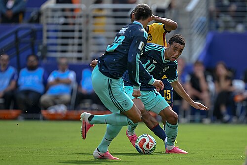 EAST RUTHERFORD, UNITED STATES - June 25: Jamal Musiala #10 of Germany in action during the FIFA World Cup 2026 Group E match between Ecuador  and  Germany on June 25, 2026 MetLife Stadium, East Rutherford, New Jersey
