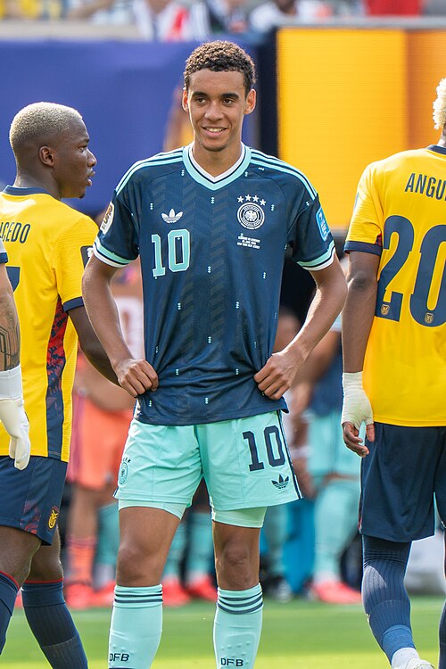 Jamal Musiala during Ecuador v Germany on 25 June 2026 at the 2026 FIFA World Cup
