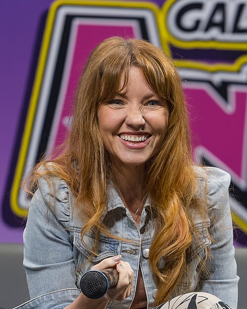 Jamie Marchi, speaking at the My Hero Academia Cast QA at Animate! Columbus in Columbus, OH in June 2026