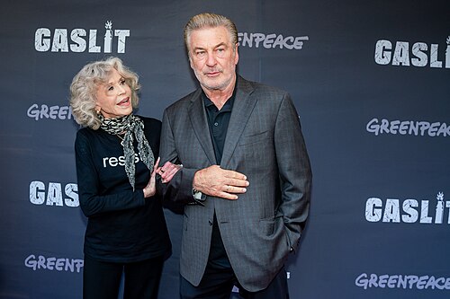 Jane Fonda and Alec Baldwin attend the NY Premiere of "Gaslit" at IFC Center