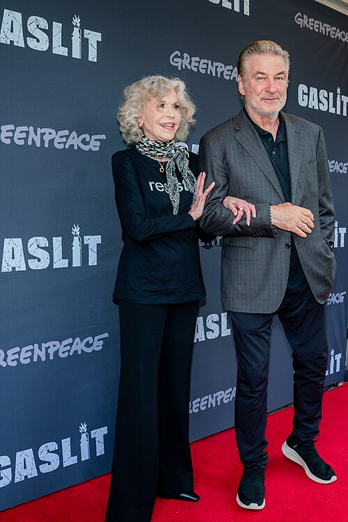 Jane Fonda and Alec Baldwin attend the NY Premiere of "Gaslit" at IFC Center