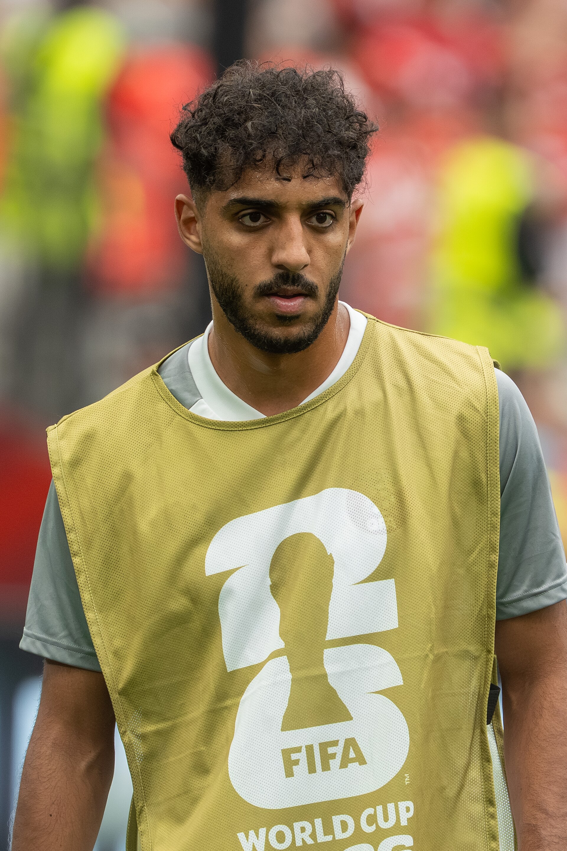 Jassem Gaber during Canada v Qatar on 18 June 2026 at the 2026 FIFA World Cup