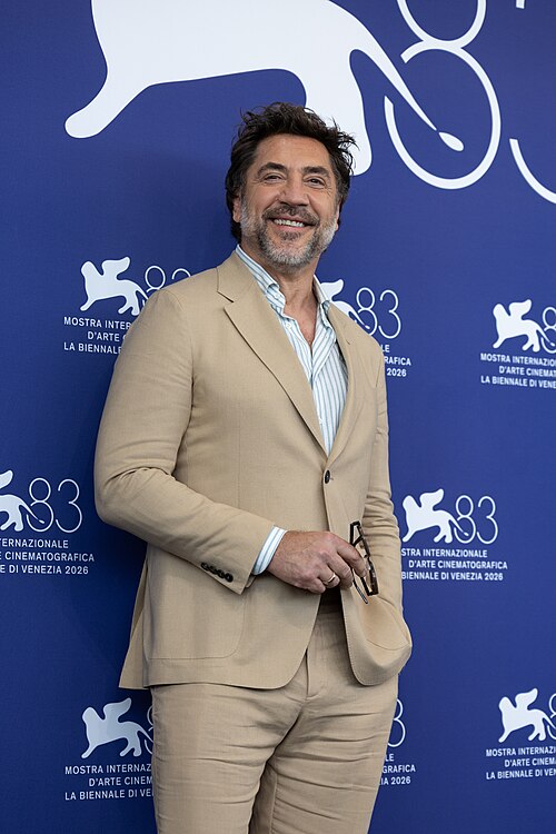 Javier Bardem, actor, at 83rd Venice International Film Festival in Venice, Italy for the film Bunker.