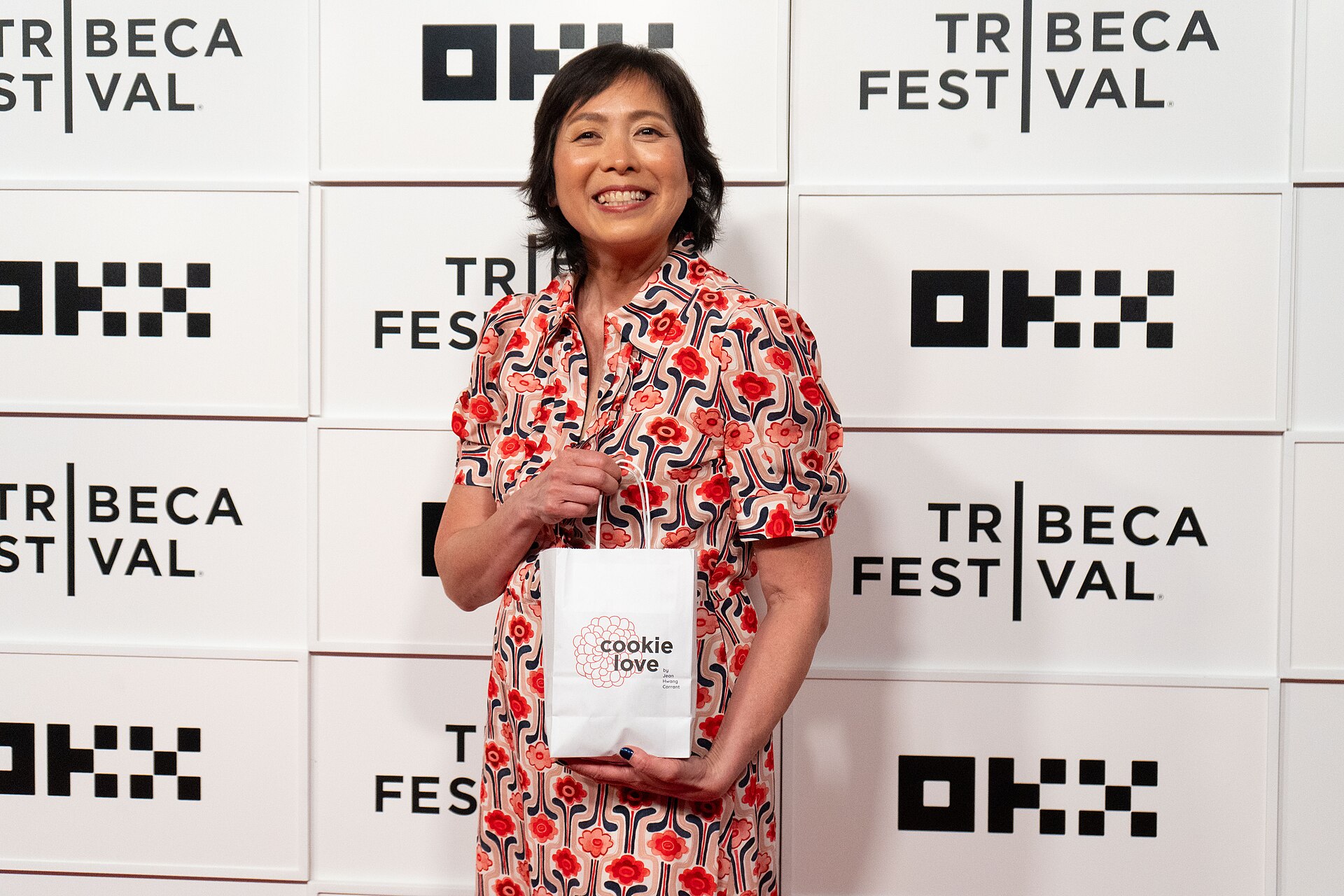 Jean Hwang Carrant at the premiere of "Cookie Love" at the 25th Tribeca Film Festival in New York City.