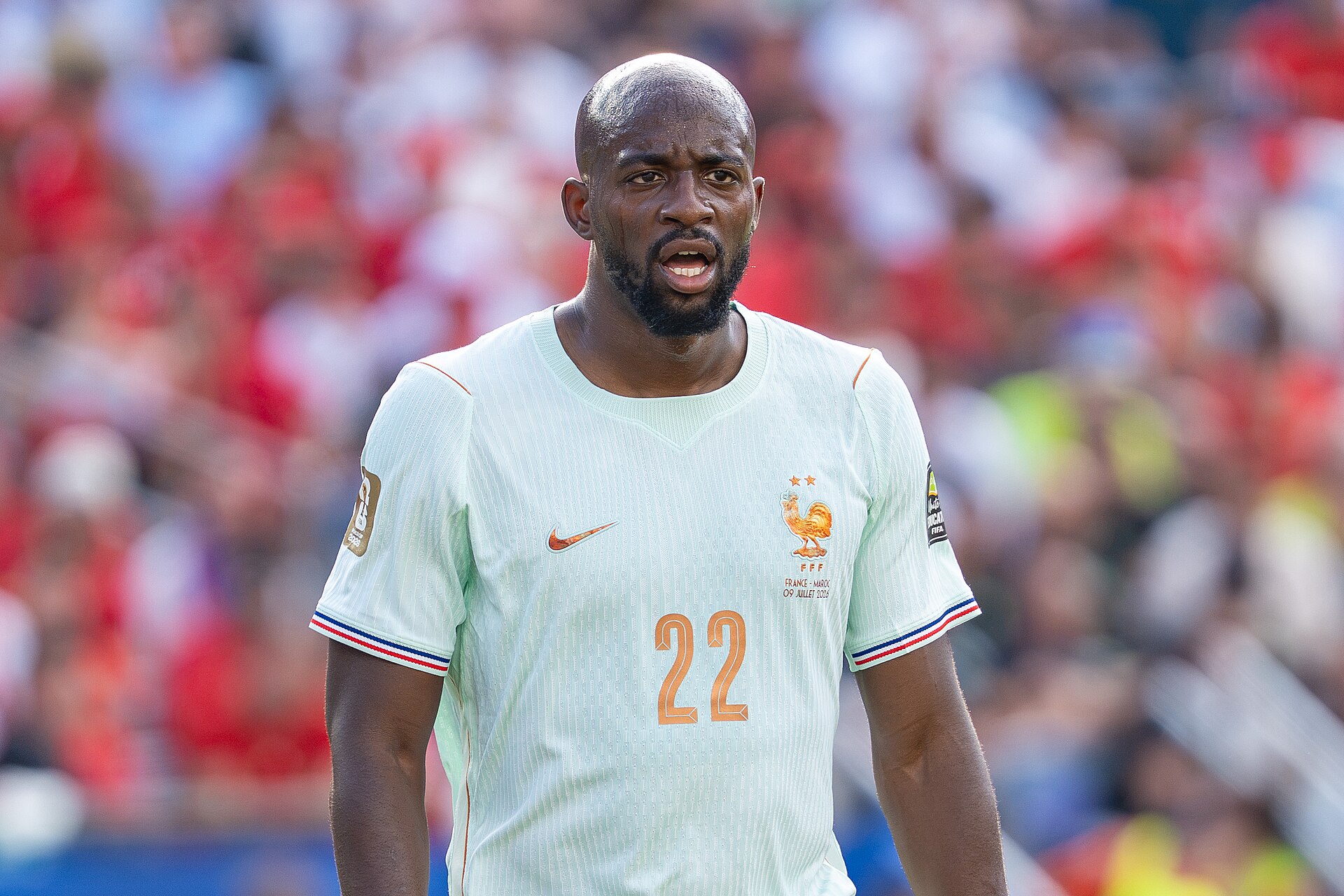 Jean-Philippe Mateta during France v Morocco at the 2026 FIFA World Cup