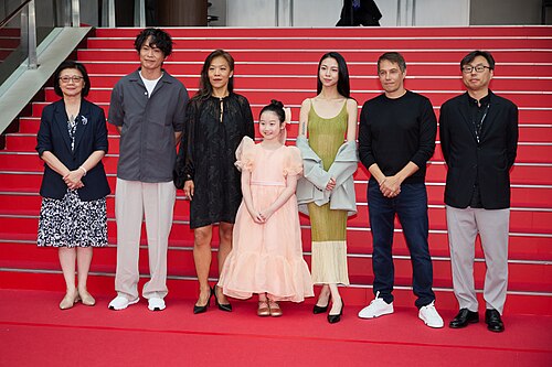 Jennifer Jao, Alex C. Lo, Sou Shih-Ching, Nina Ye, Shih-yuan Ma, Sean Baker, director, actors, producer, at the 30th Busan International Film Festival in Busan, South Korea in 2025