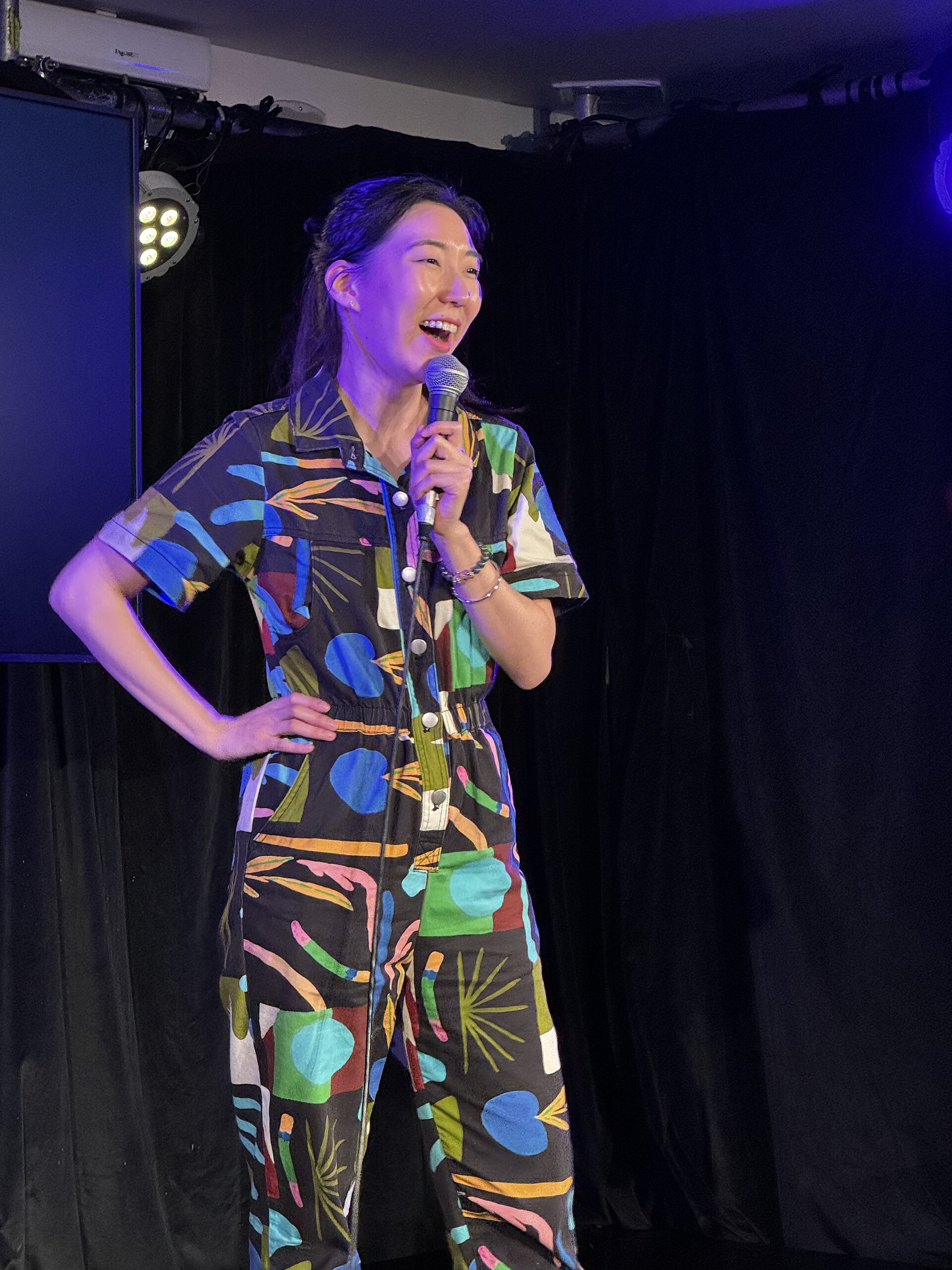 Jenny Tian, comedian, at the 2024 Edinburgh Festival Fringe in the show, Chinese Australian.