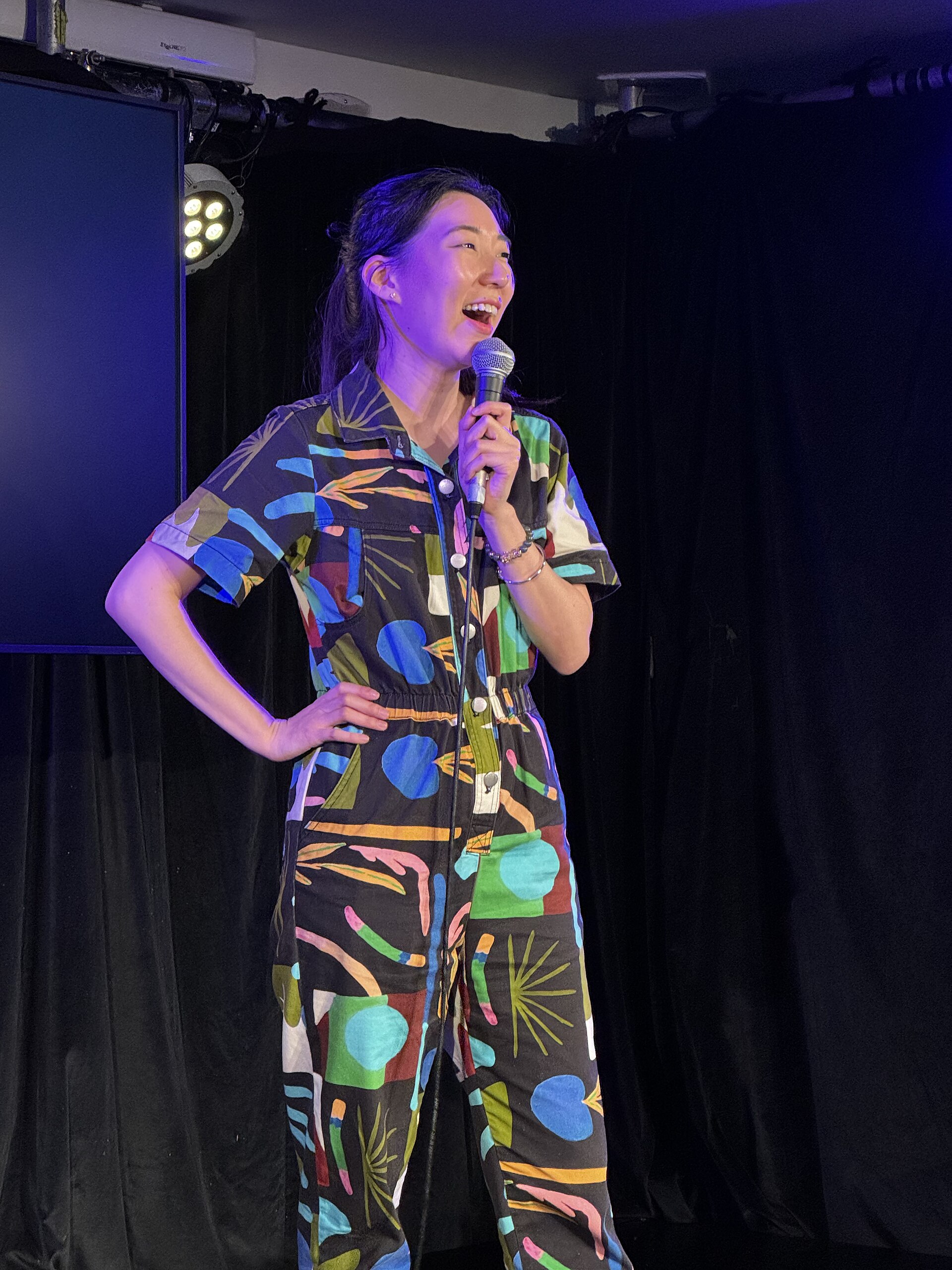 Jenny Tian, comedian, at the 2024 Edinburgh Festival Fringe in the show, Chinese Australian.