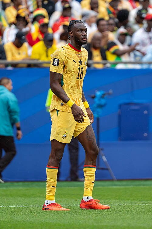 Jerome Opoku during England v Ghana on 23 June 2026 at the 2026 FIFA World Cup