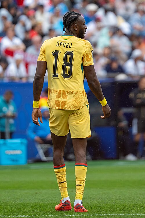 Jerome Opoku during England v Ghana on 23 June 2026 at the 2026 FIFA World Cup