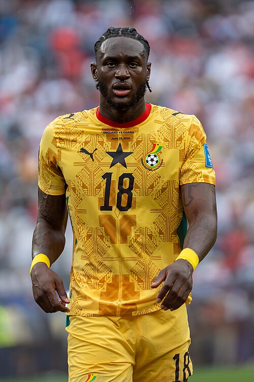 Jerome Opoku during England v Ghana on 23 June 2026 at the 2026 FIFA World Cup