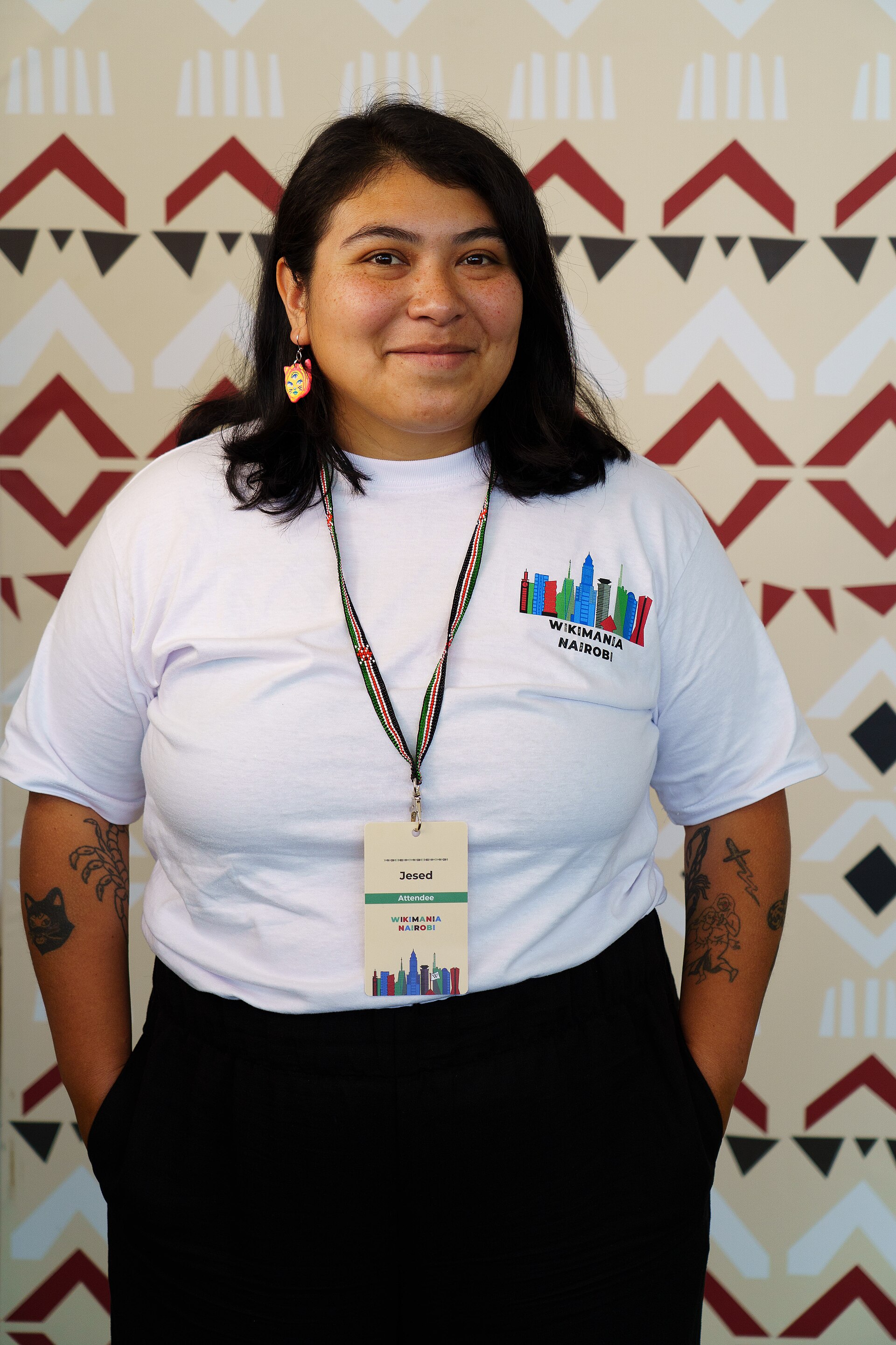Jesed Mateo portrait at Wikimania 2025 WikiPortraits Studio