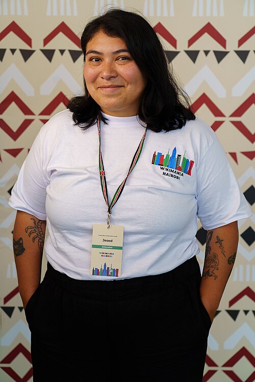 Jesed Mateo portrait at Wikimania 2025 WikiPortraits Studio