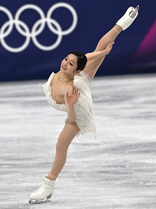 MILAN, ITALY - 19 FEBRUARY 2026: Jia SHIN of South Korea compete during the Figure Skating Women Single Skating Free Skating at the Olympic Winter Games Milano Cortina 2026 Milano Ice Skating Arena on February 19, 2026 in Milan, Italy