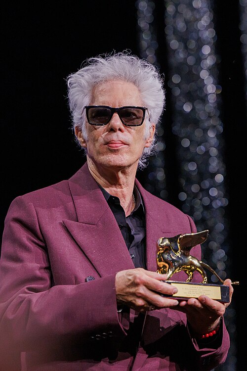 Jim Jarmusch, winner of the 2025 Venice Film Festival Golden Lion for "Father Mother Sister Brother"