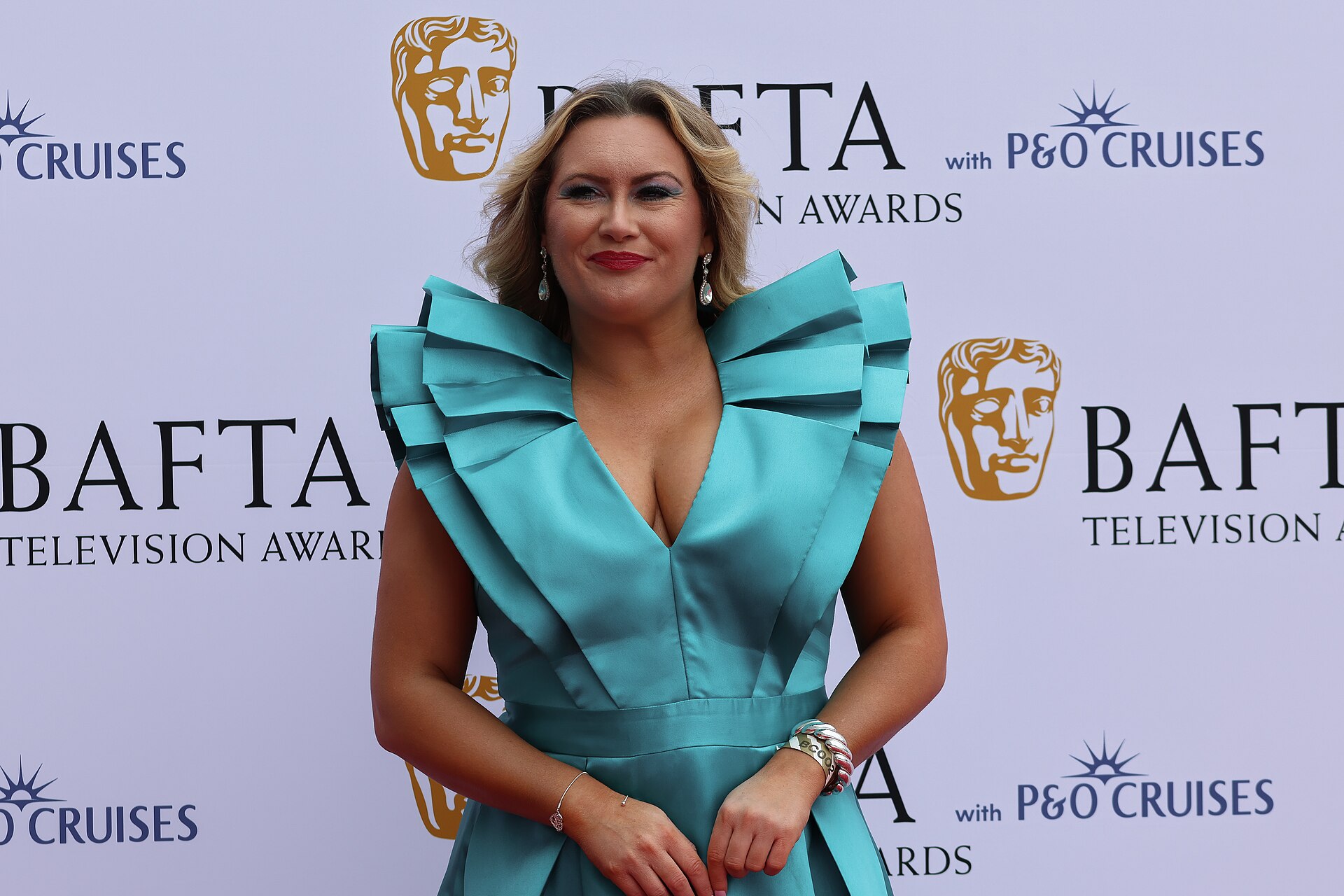 Jodie McCallum at the TV BAFTAs red carpet, May 26
