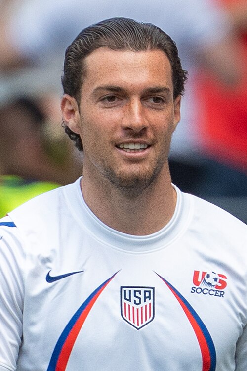 Joe Scally during United States v Australia on 19 June 2026 at the 2026 FIFA World Cup