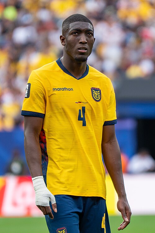 Joel Ordonez during Ecuador v Germany on 25 June 2026 at the 2026 FIFA World Cup