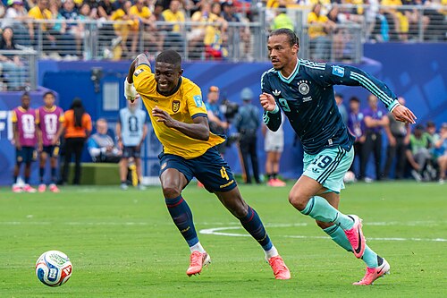 Joel Ordonez during Ecuador v Germany on 25 June 2026 at the 2026 FIFA World Cup