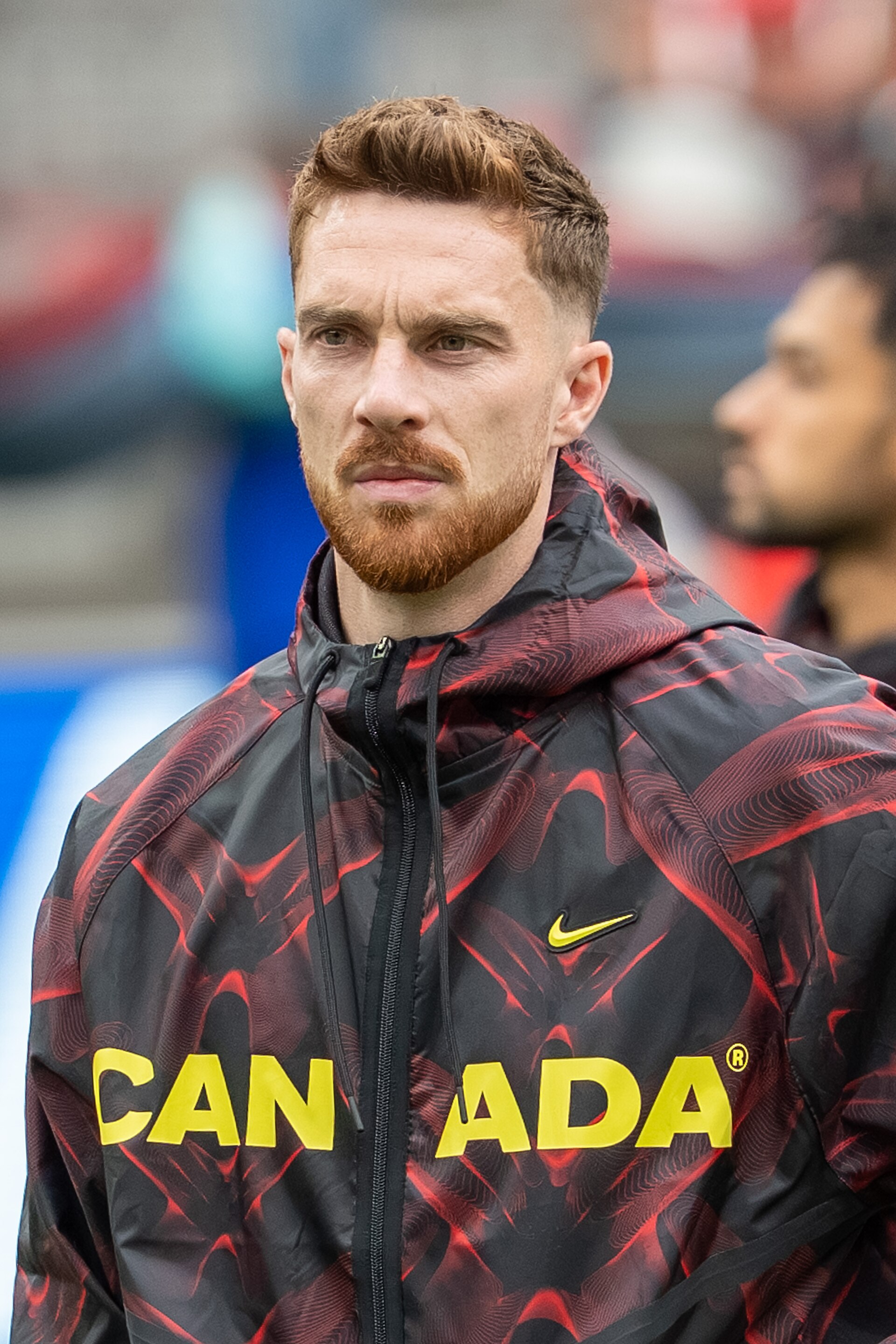 Joel Waterman during Canada v Qatar on 18 June 2026 at the 2026 FIFA World Cup