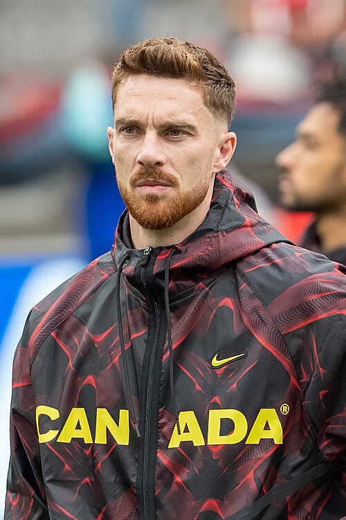 Joel Waterman during Canada v Qatar on 18 June 2026 at the 2026 FIFA World Cup
