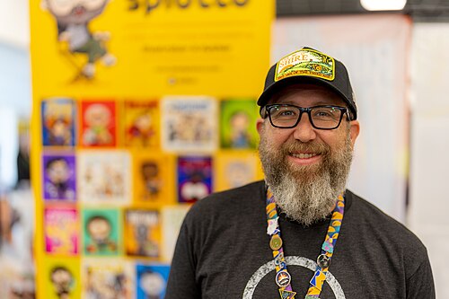 Joey Spiotto, artist and illustrator, at Dragon Con in Atlanta Ga September 6 2026