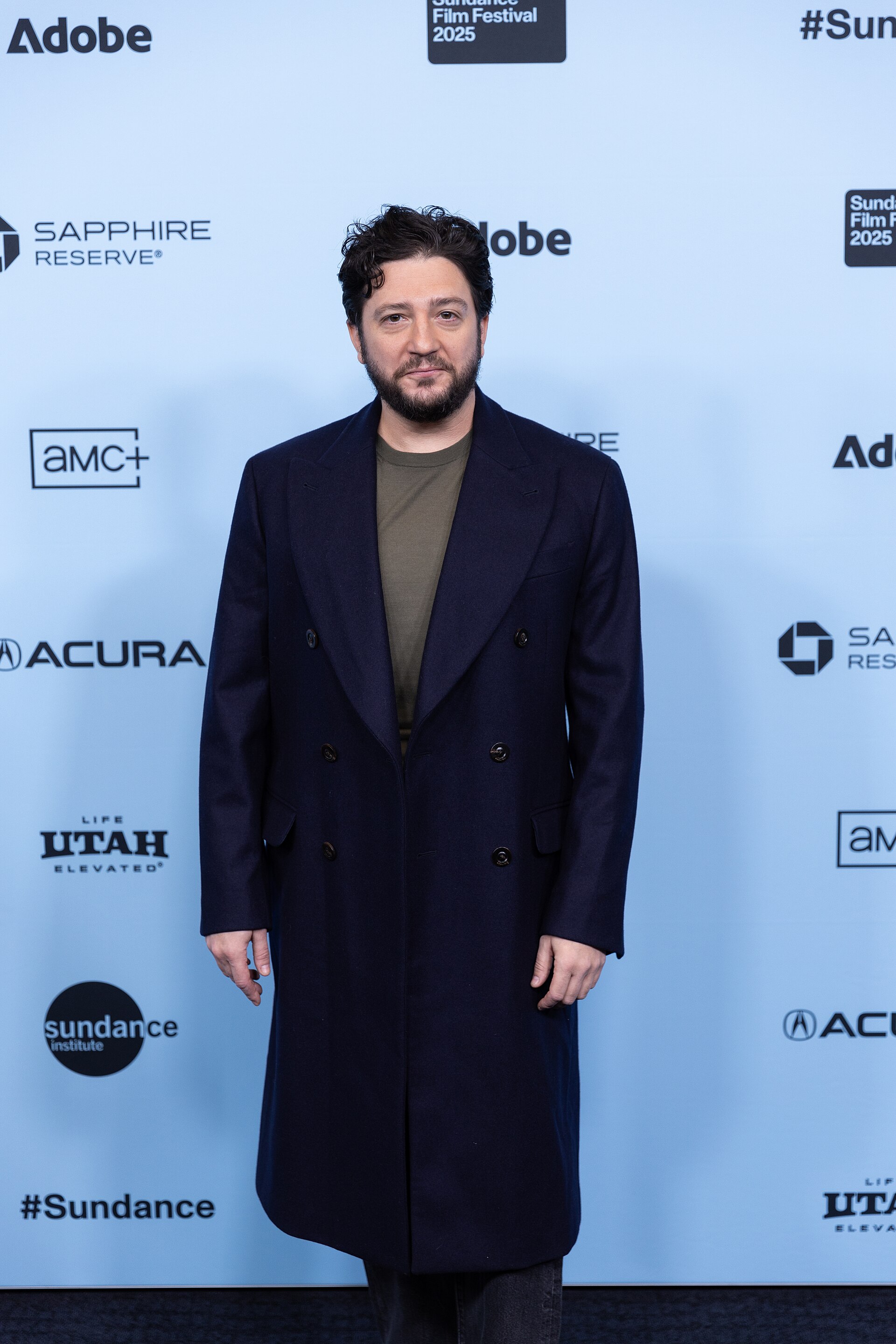 John Maguro at the 2025 Sundance Film Festival for the premiere of “Omaha”