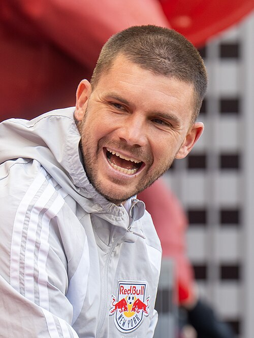 John McCarthy during the New York Red Bulls vs New England Revolution on Feb 28, 2026 at Sports Illustrated Stadium